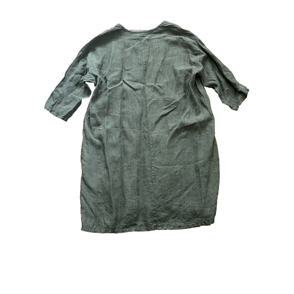 Bryn‎ Walker Bingley Tunic Dress 100% Linen Lagenlook Beach Oversized, Size XXS - Picture 5 of 7